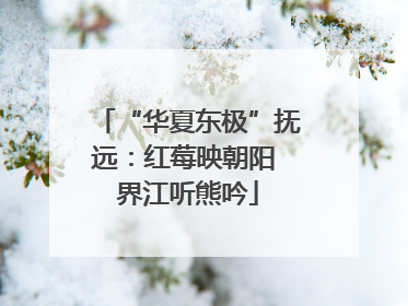 “华夏东极”抚远：红莓映朝阳 界江听熊吟
