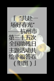 “共赴一场好春光”——杭州市第三十五次全国助残日主题活动共绘幸福答卷（组图）
