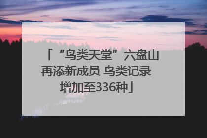 “鸟类天堂”六盘山再添新成员 鸟类记录增加至336种