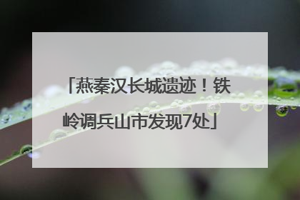 燕秦汉长城遗迹！铁岭调兵山市发现7处