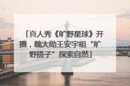 真人秀《旷野星球》开播，魏大勋王安宇组“旷野搭子”探索自然