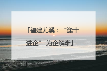 福建尤溪：“逢十进企” 为企解难