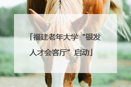 福建老年大学“银发人才会客厅”启动