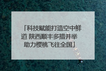 科技赋能打造空中鲜道 陕西顺丰多措并举助力樱桃飞往全国