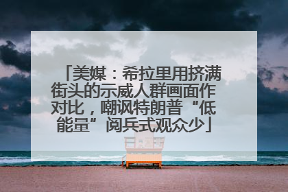 美媒：希拉里用挤满街头的示威人群画面作对比，嘲讽特朗普“低能量”阅兵式观众少