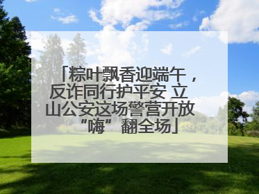 粽叶飘香迎端午，反诈同行护平安 立山公安这场警营开放“嗨”翻全场