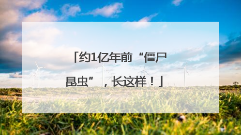 约1亿年前“僵尸昆虫”，长这样！