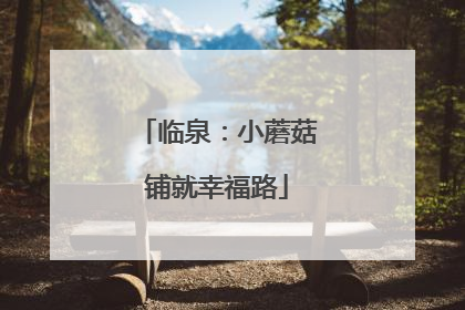 临泉：小蘑菇铺就幸福路