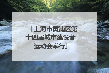 上海市黄浦区第十四届城市建设者运动会举行