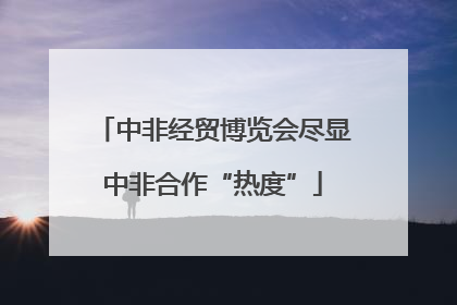 中非经贸博览会尽显中非合作“热度”