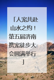 人宠共赴山水之约！第五届济南携宠徒步大会圆满举行
