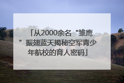 从2000余名“雏鹰”振翅蓝天揭秘空军青少年航校的育人密码