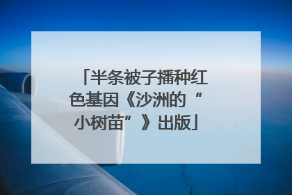 半条被子播种红色基因《沙洲的“小树苗”》出版