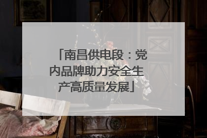 南昌供电段：党内品牌助力安全生产高质量发展