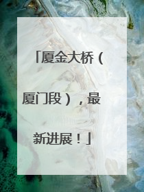 厦金大桥（厦门段），最新进展！