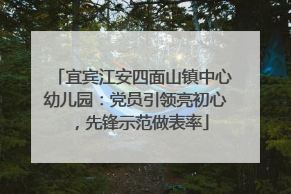 宜宾江安四面山镇中心幼儿园:党员引领亮初心,先锋示范做表率
