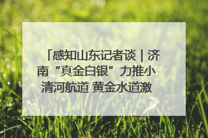 感知山东记者谈｜济南“真金白银”力推小清河航道 黄金水道激活区域经济新动能