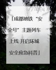 成都地铁“安全号”主题列车上线 开启环城安全应急科普