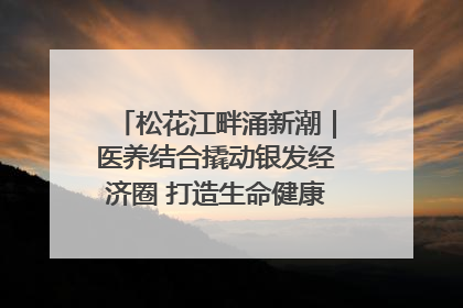 松花江畔涌新潮｜医养结合撬动银发经济圈 打造生命健康产业新样本