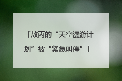 敖丙的“天空漫游计划”被“紧急叫停”