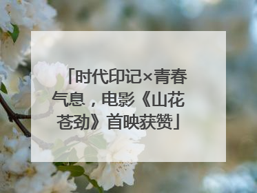时代印记×青春气息，电影《山花苍劲》首映获赞