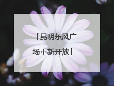 昆明东风广场重新开放
