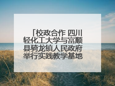 校政合作 四川轻化工大学与富顺县骑龙镇人民政府举行实践教学基地授牌仪式