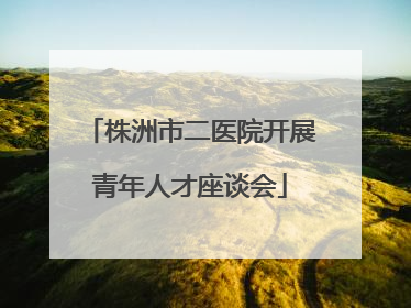 株洲市二医院开展青年人才座谈会