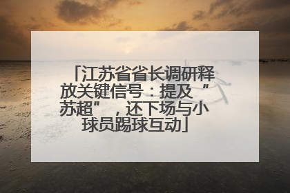江苏省省长调研释放关键信号：提及“苏超”，还下场与小球员踢球互动