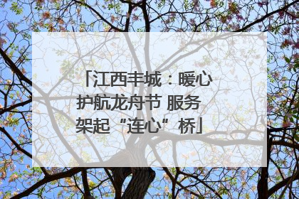 江西丰城：暖心护航龙舟节 服务架起“连心”桥