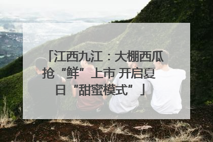 江西九江：大棚西瓜抢“鲜”上市 开启夏日“甜蜜模式”