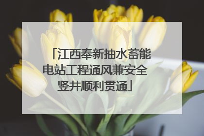 江西奉新抽水蓄能电站工程通风兼安全竖井顺利贯通