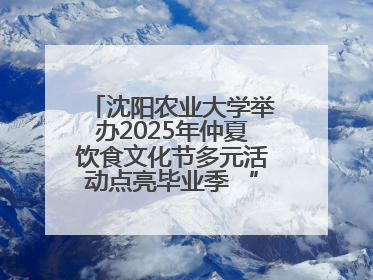 沈阳农业大学举办2025年仲夏饮食文化节多元活动点亮毕业季 “辽宁优品”进校园首站启动