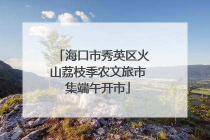 海口市秀英区火山荔枝季农文旅市集端午开市
