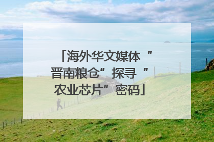 海外华文媒体“晋南粮仓”探寻“农业芯片”密码