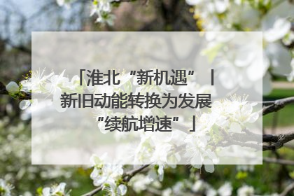 淮北“新机遇”丨新旧动能转换为发展“续航增速”
