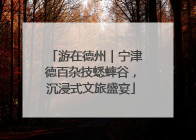 游在德州｜宁津德百杂技蟋蟀谷，沉浸式文旅盛宴