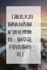 湖北大冶铜绿山古铜矿遗址博物馆：铜草花下的青铜传奇