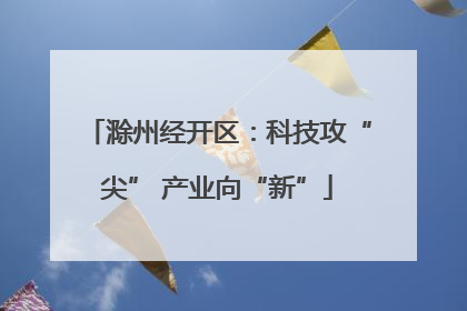 滁州经开区：科技攻“尖” 产业向“新”