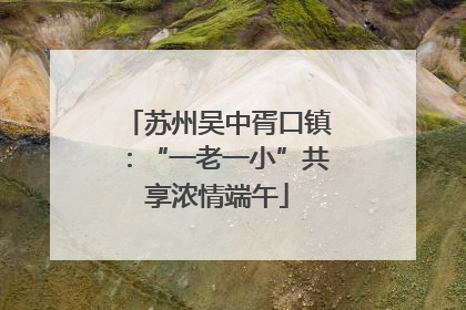 苏州吴中胥口镇：“一老一小”共享浓情端午