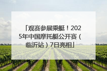 观赛参展乘艇！2025年中国摩托艇公开赛（临沂站）7日亮相