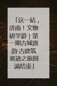 这一站，济南！文物研学游｜第一期古城遗韵·古建筑巡迹之旅圆满结束