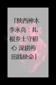 陕西神木李永亮：扎根乡土守初心 深耕药田践使命