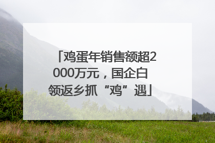 鸡蛋年销售额超2000万元，国企白领返乡抓“鸡”遇