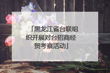 黑龙江省台联组织开展对台招商经贸考察活动