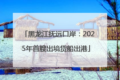 黑龙江抚远口岸：2025年首艘出境货船出港