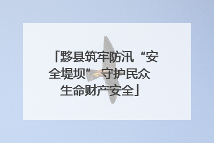 黟县筑牢防汛“安全堤坝” 守护民众生命财产安全