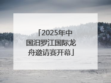 2025年中国汨罗江国际龙舟邀请赛开幕