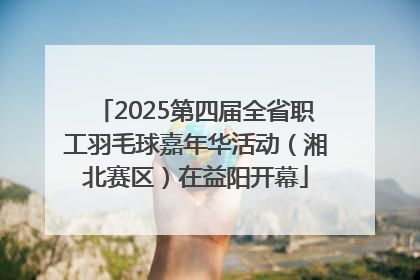 2025第四届全省职工羽毛球嘉年华活动（湘北赛区）在益阳开幕